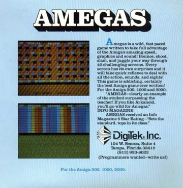 Amegas box cover back