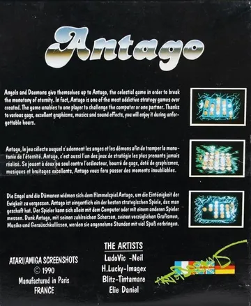 Antago box cover back