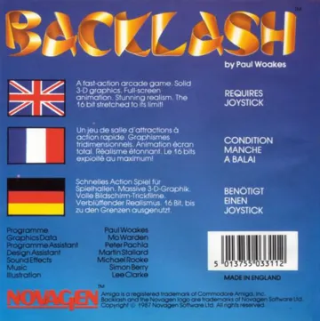 Backlash box cover back