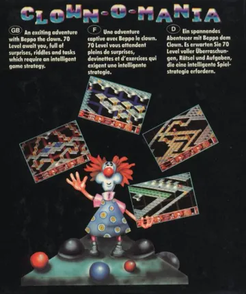 Clown-o-Mania box cover back