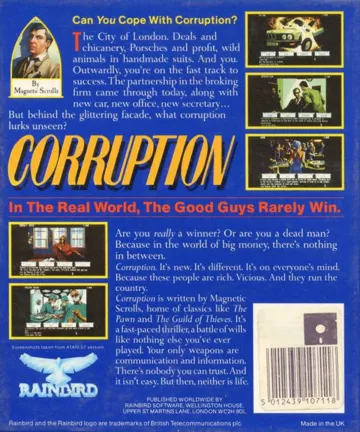 Corruption box cover back