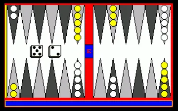 Backgammon screen shot game playing