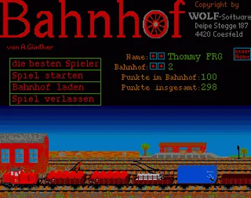 Bahnhof screen shot title