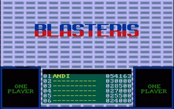 Blasteris screen shot title