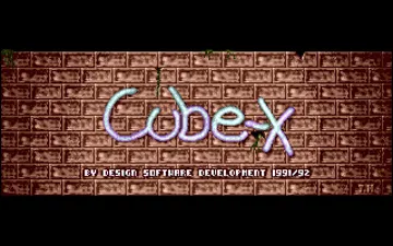 Cube-X screen shot title