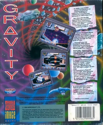 Gravity box cover back