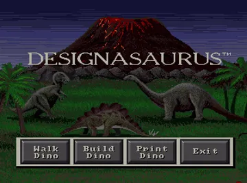 Designasaurus screen shot title