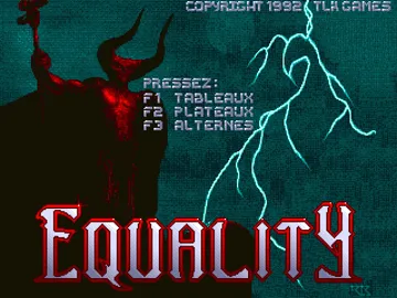 Equality screen shot title