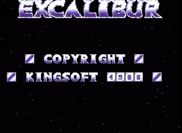 Excalibur screen shot title