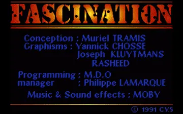 Fascination_Disk1 screen shot title