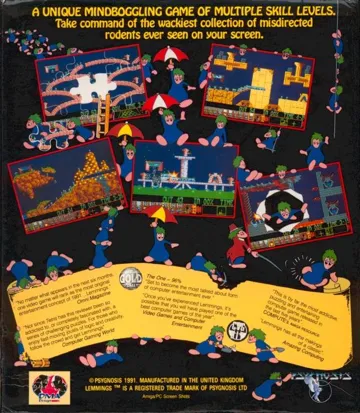 Lemmings_Disk2 box cover back