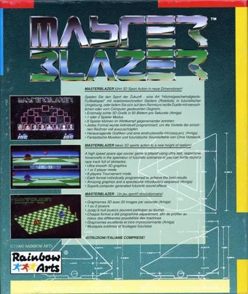 Masterblazer box cover back