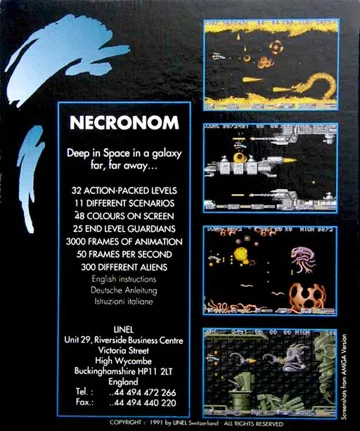 Necronom box cover back