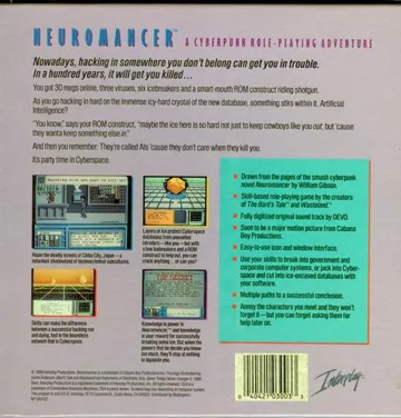 Neuromancer box cover back