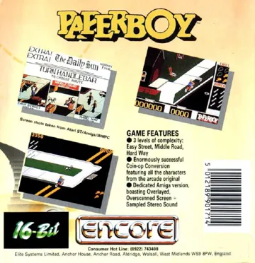 Paperboy box cover back