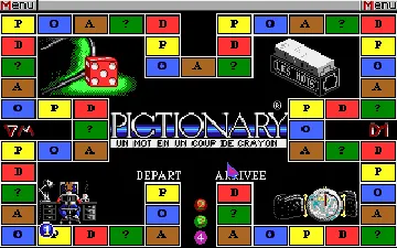 Pictionary screen shot game playing