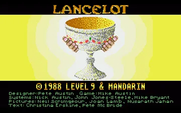 Lancelot screen shot title