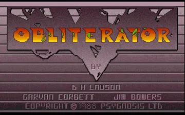 Obliterator screen shot title