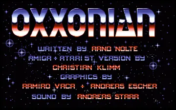 Oxxonian screen shot title