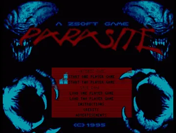 Parasite screen shot title