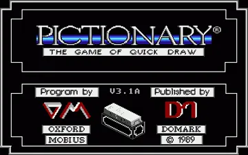 Pictionary screen shot title