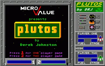 Plutos screen shot title