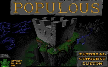 Populous screen shot title