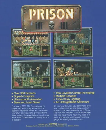 Prison box cover back