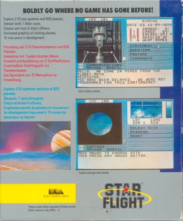 Starflight box cover back