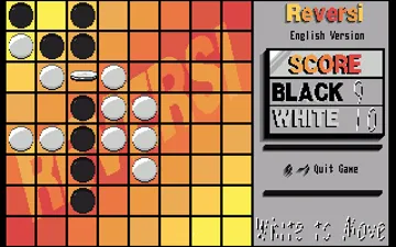 Reversi screen shot game playing