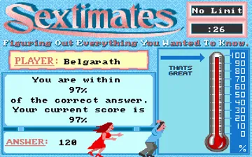 Sextimates screen shot game playing