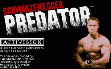 Predator_Disk1 screen shot title