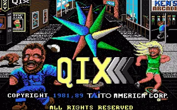 Qix screen shot title