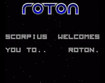 Roton screen shot title