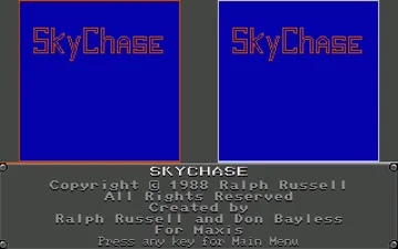 SkyChase screen shot title