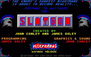 Slaygon screen shot title