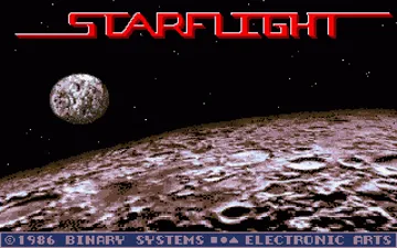 Starflight screen shot title