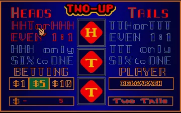 Two-Up screen shot game playing