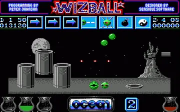 Wizball screen shot game playing