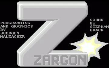 Zargon screen shot title