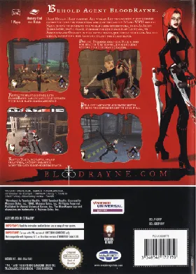 BloodRayne box cover back