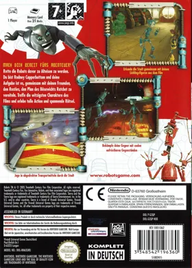 Robots box cover back