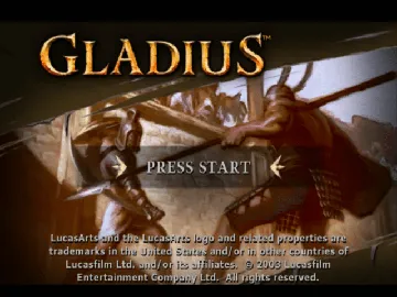 Gladius screen shot title