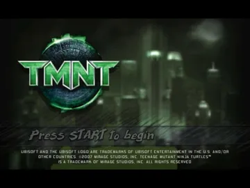 TMNT screen shot title